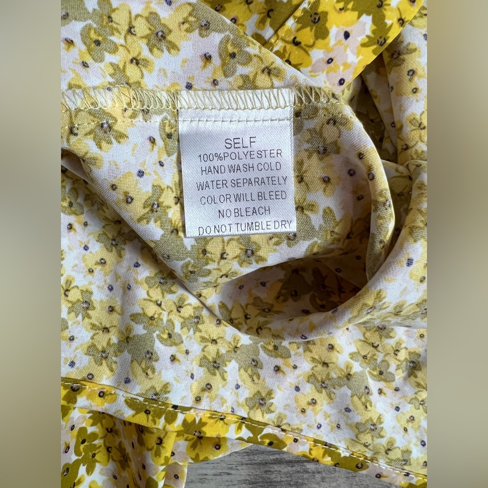Floral Yellow Dress - Picture 3 of 4